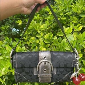 Coach Snakeskin Soho Baguette (Silver Trim) κ(Λ΅Λ α ΛΛ΅)